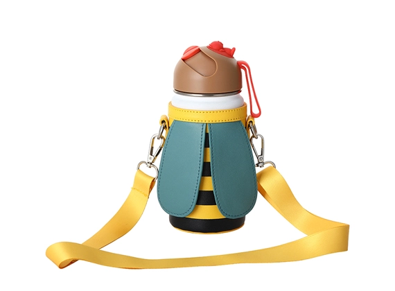 Cuero niños 14 oz botella de agua bolsa SJB073