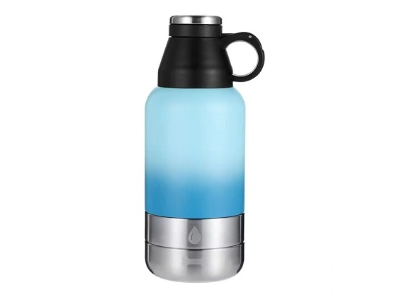 Botella de bebida para mascotas con contenedor de alimentos 22011A