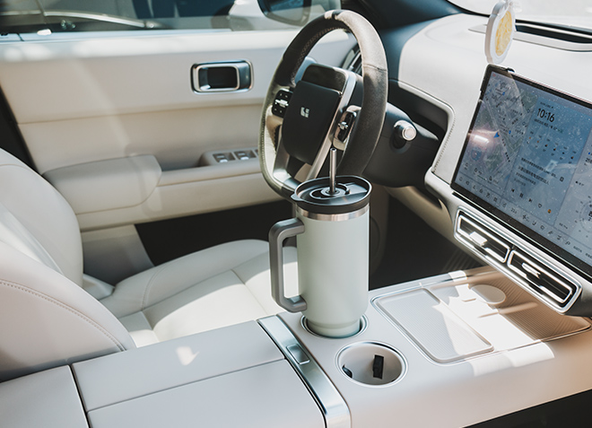 Vaso de 40 oz con mango y paja 19323B